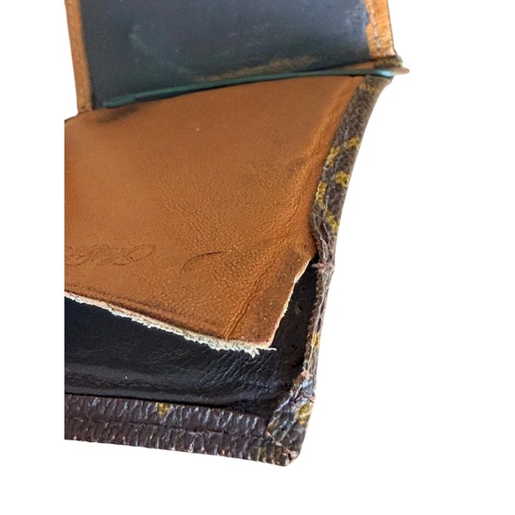 Vintage Louis Vuitton Monogram Canvas Money Clip Wallet Brown - Picture 8 of 9